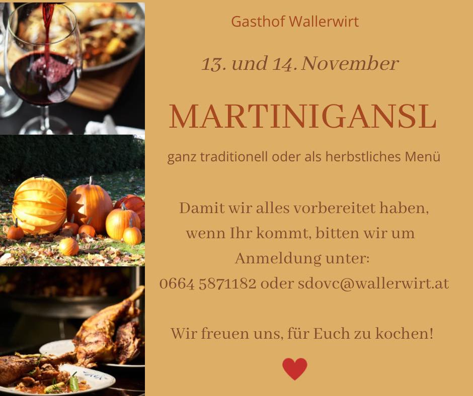 Martinigansl im Gashaus Wallerwirt Bild