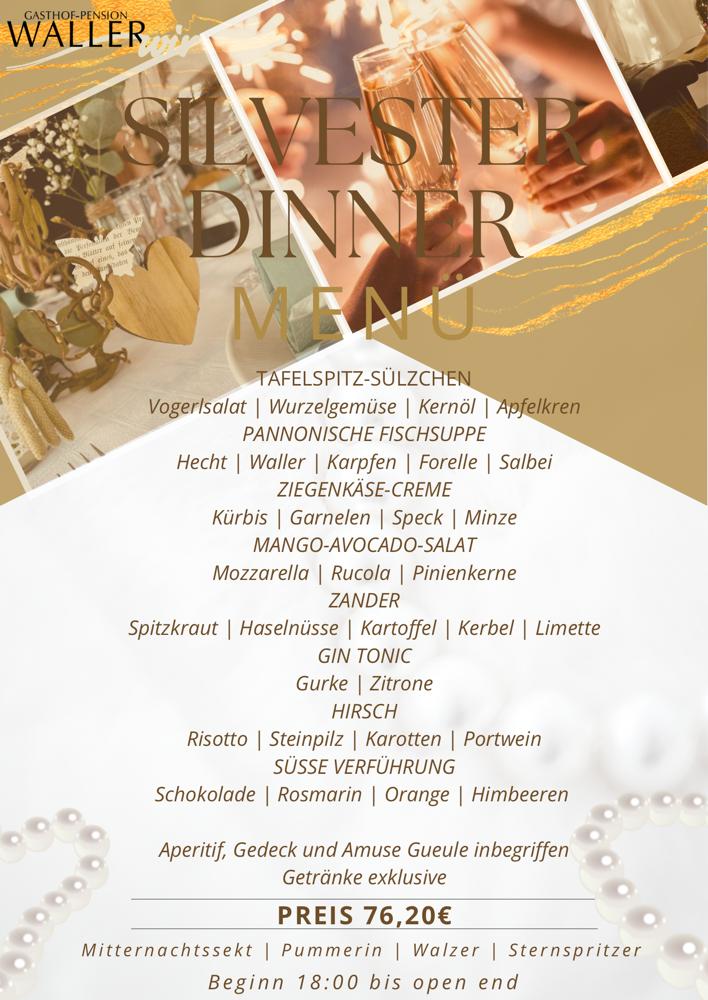 Silvester Dinner Menü