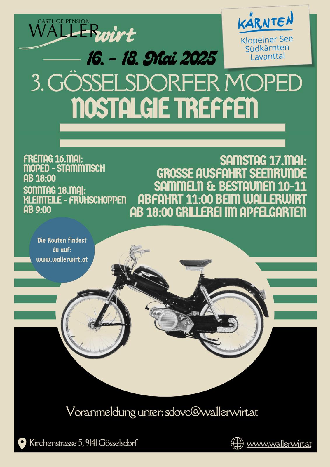 3. Mopedtreffen Plakat