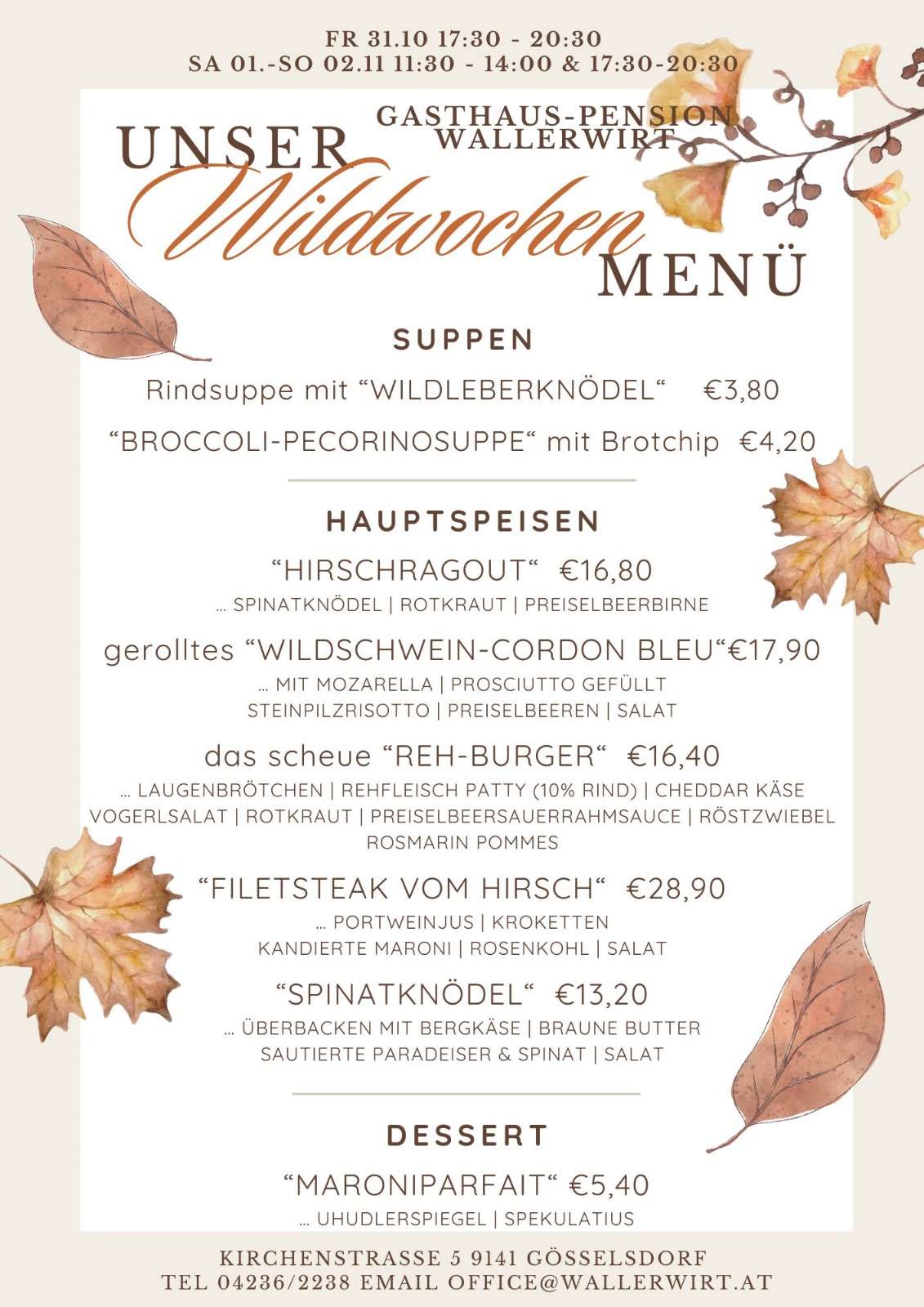 Wildwochekarte 2025 Bild